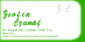 zsofia czumpf business card